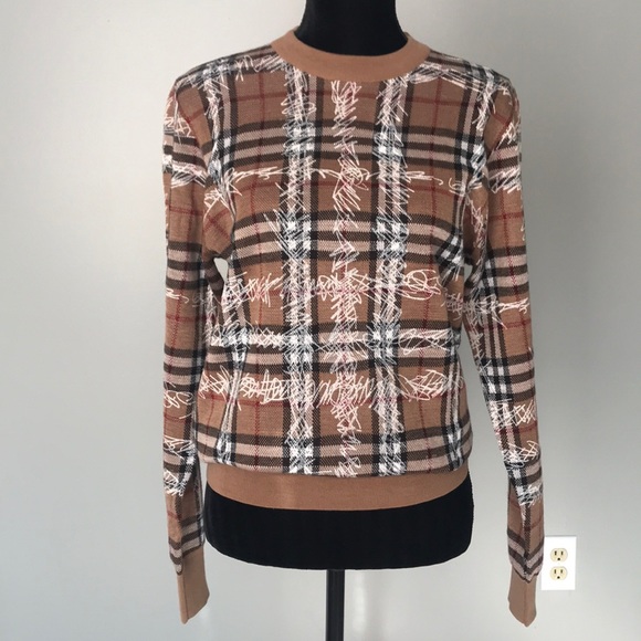 burberry scribble sweater